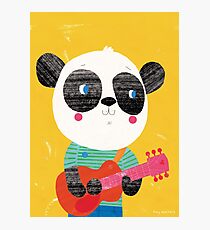 Animal Band - Panda Guitarist Photographic Print