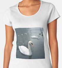 Swans in Tooting Common Women's Premium T-Shirt