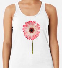 Pinke Gerbera Blume Racerback Tank Top