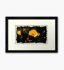Flower Polygon Art Framed Print