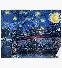 Starry Night in Manchester - www.art-customized.com Poster