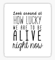 Hamilton Quote Sticker