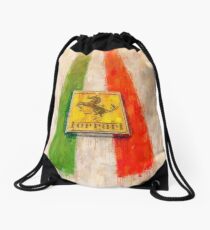 Ferrari Detail Drawstring Bag