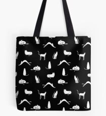 Cat Poses - Monochrome Tote Bag