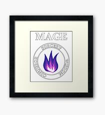 Mage Fantasy RPG Class Arcane Magic Framed Print