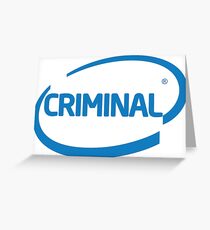 Criminal Greeting Card