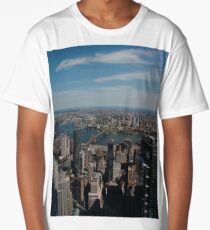 Manhattan, #Manhattan, New York, #NewYork, NYC, #NYC, New York City, #NewYorkCity Long T-Shirt