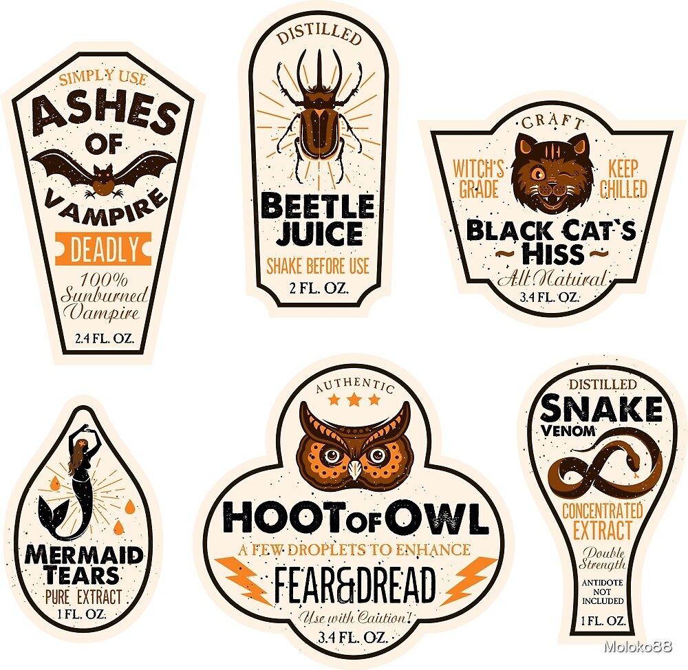 halloween-bottle-labels-potion-labels-by-moloko88-redbubble