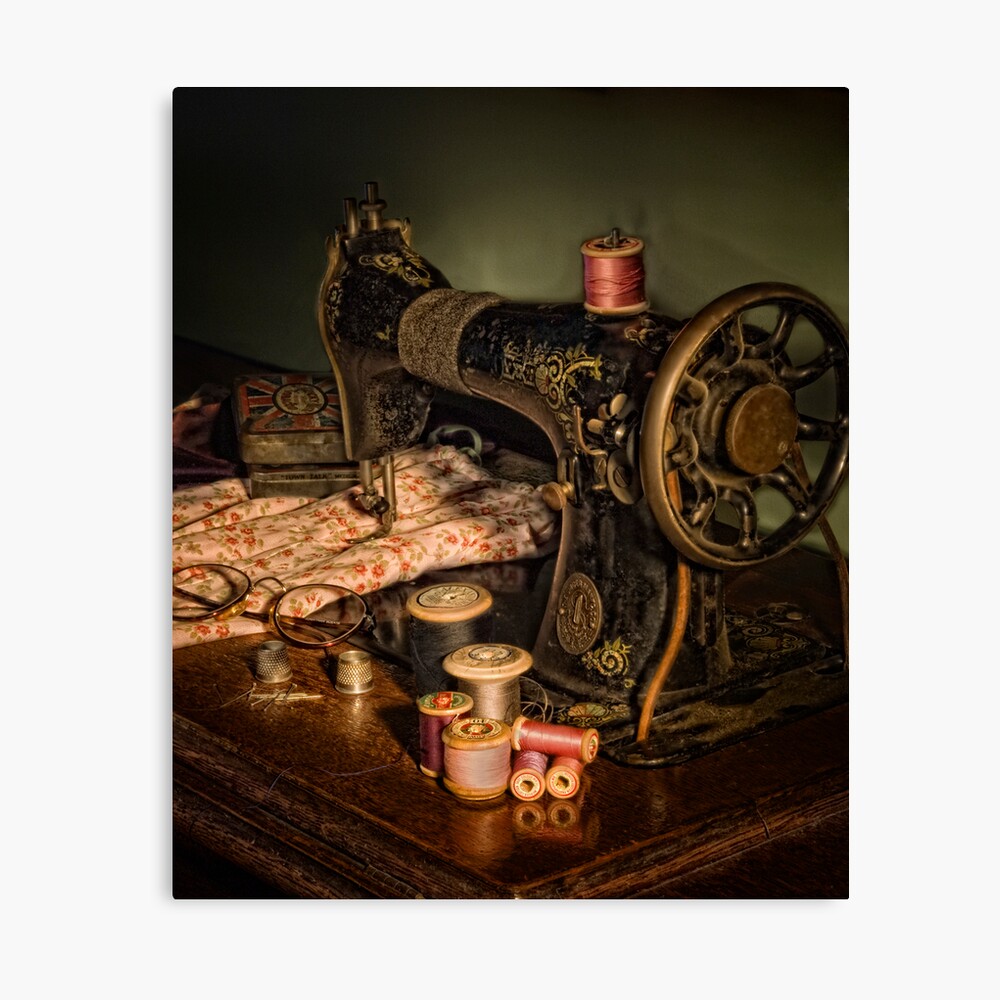 "vintage sewing machine" Canvas Print by utherpen Redbubble