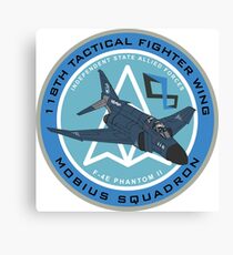 Mobius Squadron F-4A Phantom Badge Canvas Print