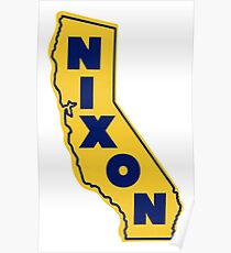 1972 California Likes Nixon Poster