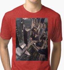 Manhattan, #Manhattan, New York, #NewYork, NYC, #NYC, New York City, #NewYorkCity, Tower Block, #TowerBlock, High-rise building, #HighRiseBuilding Tri-blend T-Shirt
