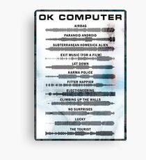 Radiohead - OK Computer - Sound Wave Canvas Print