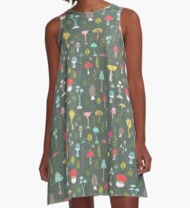 Mushrooms A-Line Dress