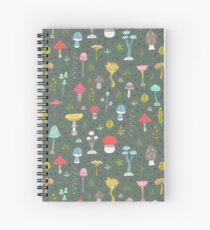 Mushrooms Spiral Notebook