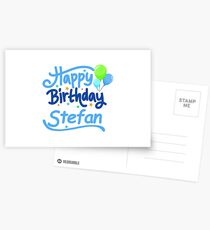 Happy Birthday Stefan Postcards