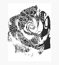 Negative Space Rose Photographic Print