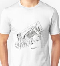 Axonometric of Hacienda in White Unisex T-Shirt