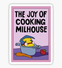The joy of cooking Milhouse Sticker