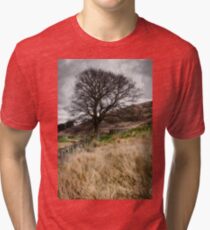 Moody scenery in Central Scotland Tri-blend T-Shirt