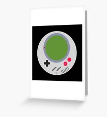 Round Game Boy Greeting Card