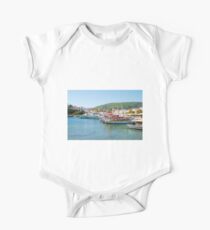Skiathos Town harbour, Greece One Piece - Short Sleeve