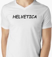 ~Helvetica Comic Sans typographic~ Men's V-Neck T-Shirt