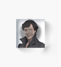 Sherlock the Sociopath Acrylic Block