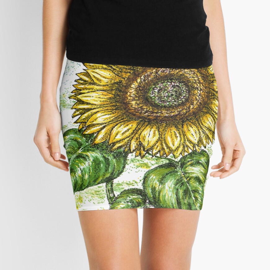 sunflower jean skirt