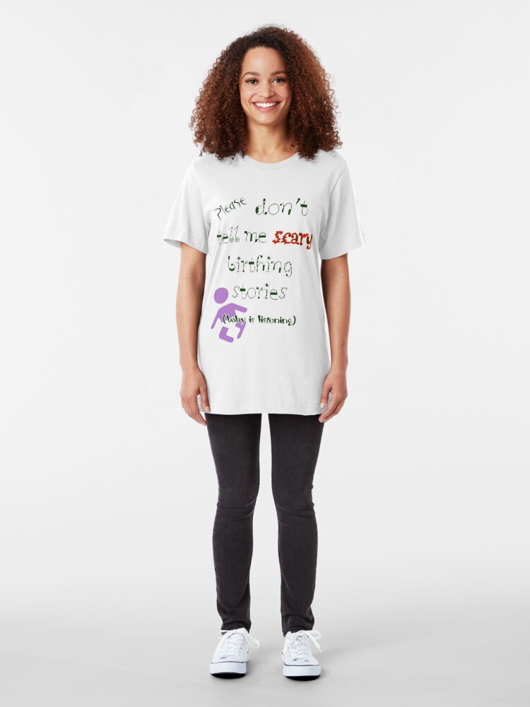 Alternate view of Baby Is Listening! Slim Fit T-Shirt