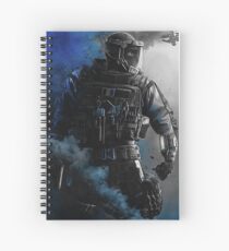 lion blue Spiral Notebook