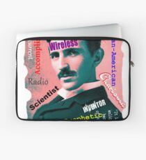 Tesla in Text Laptop Sleeve