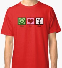 Peace Love Cheerleader Classic T-Shirt