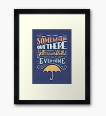 Someone is Out There Framed Print