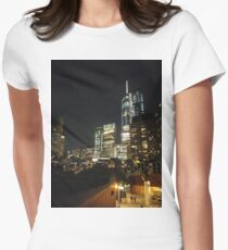 Manhattan, #Manhattan, New York, #NewYork, NYC, #NYC, New York City, #NewYorkCity Women's Fitted T-Shirt