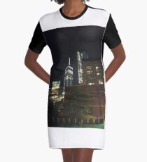 Manhattan, #Manhattan, New York, #NewYork, NYC, #NYC, New York City, #NewYorkCity Graphic T-Shirt Dress
