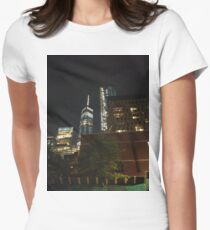 Manhattan, #Manhattan, New York, #NewYork, NYC, #NYC, New York City, #NewYorkCity Women's Fitted T-Shirt