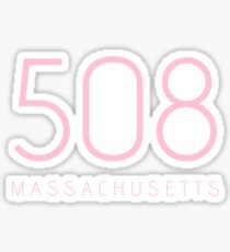 MASSACHUSETTS 508 • ROSE Sticker