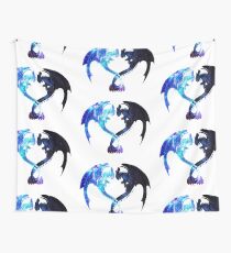 Dragon Heart (Toothless and Light Fury) Wall Tapestry