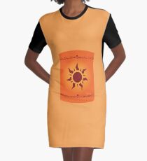 Floating Lanterns Graphic T-Shirt Dress