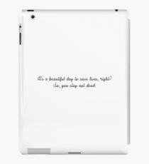 Winnie Quote- Grey's iPad Case/Skin