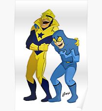 Blue and Gold Poster