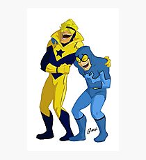 Blue and Gold Photographic Print