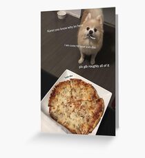 Yum Disk Doggo Greeting Card