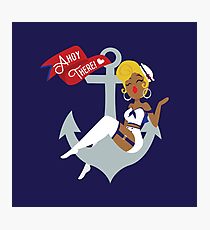 Ahoy There! Sailor Pin-Up Photographic Print
