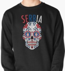 Serbie Calavera World Soccer Cup 2018 Russie Serbe Team Jersey Sweatshirt