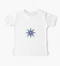 Blue abstract Baby Tee