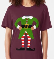 Elf Costume for Carnaval Christmas Halloween Party Slim Fit T-Shirt