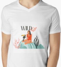 Wild Child Men's V-Neck T-Shirt