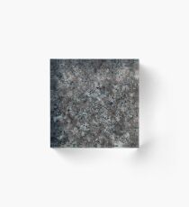 Black and red granit black marble stone wall floor texture background marble print Acrylic Block